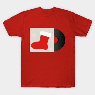 Winter Socks | Vinyl Music | Christmas Party T-Shirt